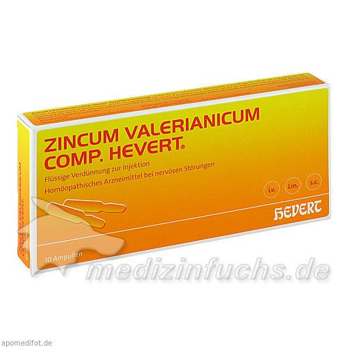 ZINCUM VALERIANICUM COMP.Hevert Ampullen, 10 ST