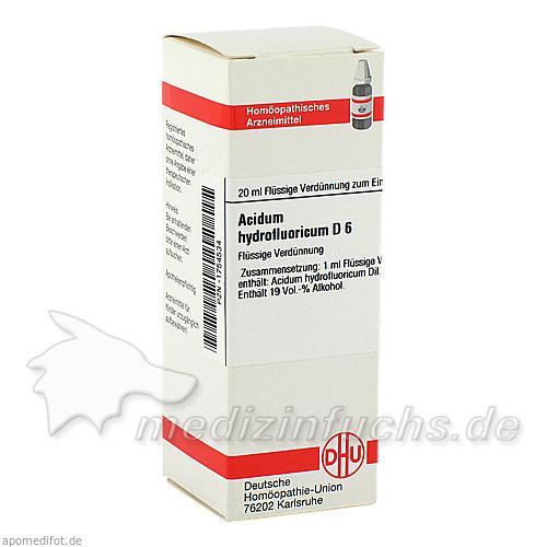 ACIDUM HYDROFLUOR D 6, 20 ML