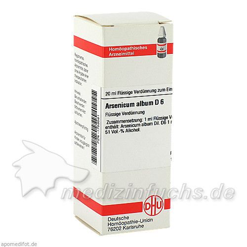 ARSENICUM ALB D 6, 20 ML