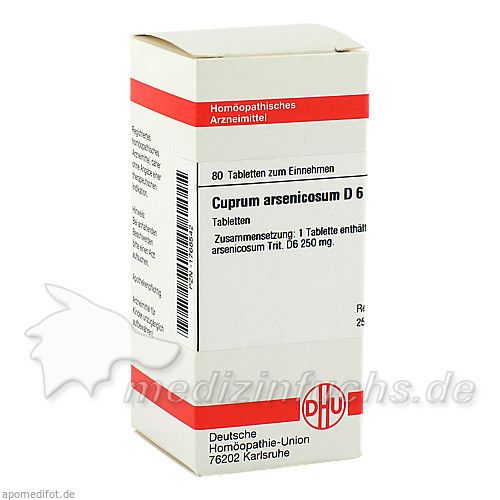 CUPRUM ARSENIC D 6, 80 ST