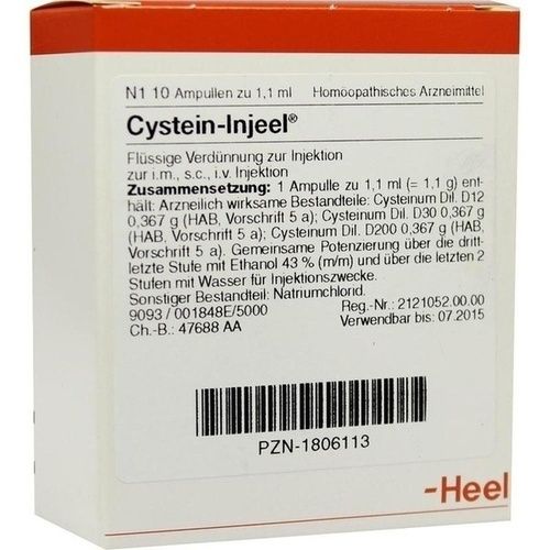 CYSTEIN INJ, 10 ST