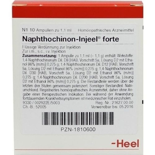 NAPHTHOCHINON INJ FORTE, 10 ST