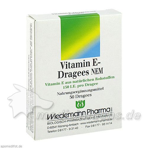 VITAMIN E Dragees NEM, 50 ST