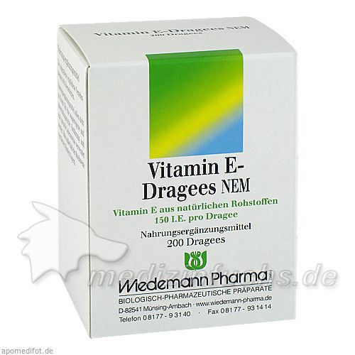 VITAMIN E Dragees NEM, 200 ST