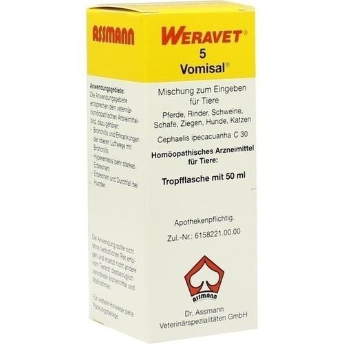 VOMISAL 5 Tropfen vet., 50 ML