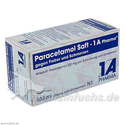 Paracetamol Saft - 1 A Pharma, 100 ML