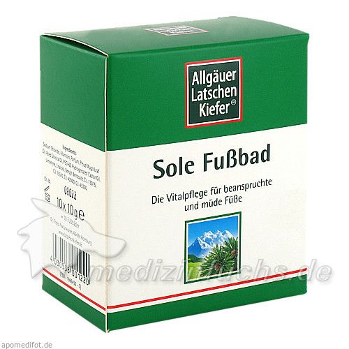 Allgäuer LK Sole Fußbad, 10X10 G