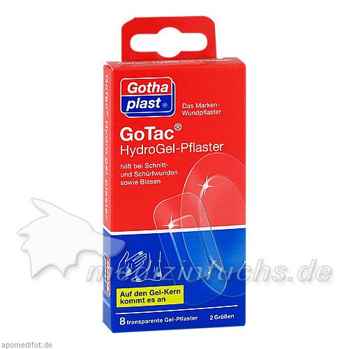 GoTac Hydrogelpflaster 2 Größen, 8 ST