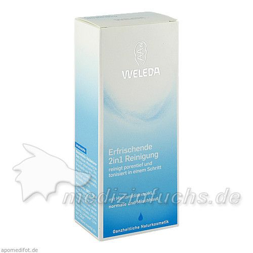 WELEDA erfrischende 2in1 Reinigung Milch, 100 ML