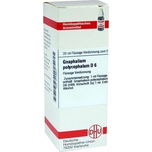 GNAPHALIUM POLYC D 6, 20 ML