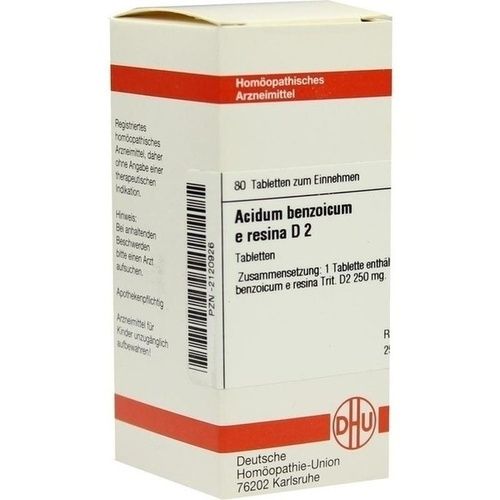 ACIDUM BENZOIC E RES D 2, 80 ST