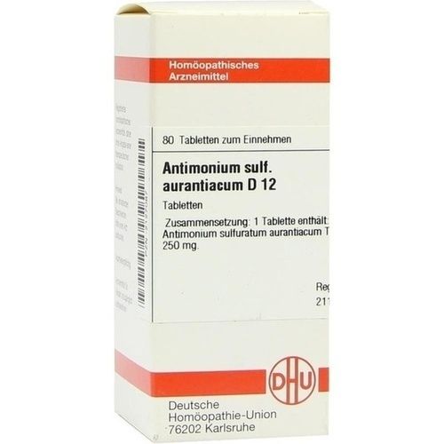 ANTIMONIUM SULF AURANT D12, 80 ST
