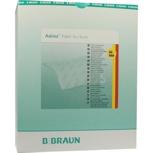 Askina Foam ster.hyd.Wundaufl.10x10cm nicht haft., 10 ST