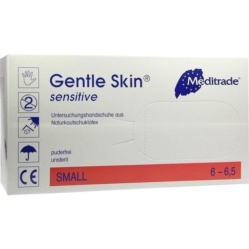 Gentle Skin Sensitive U-Handsch Lat pudfr unst S, 100 ST