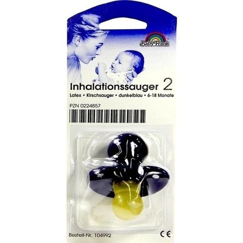 Sauger Inhalation Kirsche 6-18M blau, 1 ST