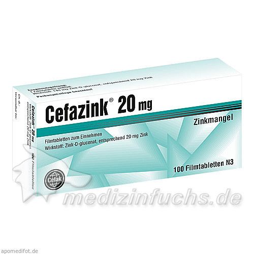 Cefazink 20mg, 100 ST