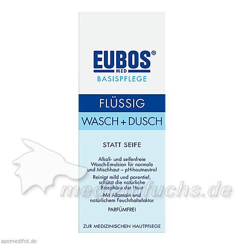 EUBOS FLUESS BLAU UNPARF, 200 ML