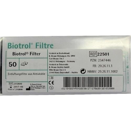 BIOTROL ENTL FILTER 22501, 50 ST