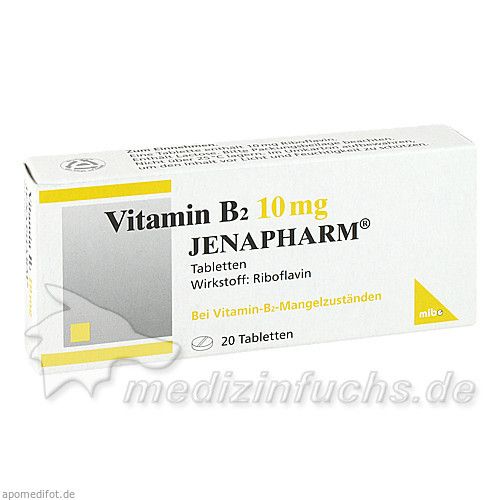 VITAMIN B2 10 mg Jenapharm Tabletten, 20 ST