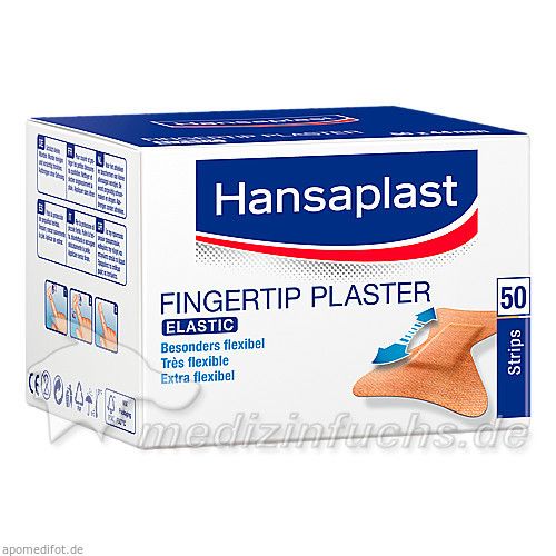 HANSAPLAST Elastic Fingerkuppenpflaster, 50 ST