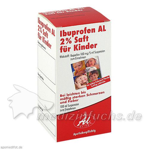 Ibuprofen AL 2% Saft für Kinder, 100 ML