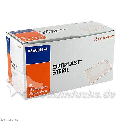 CUTIPLAST steriler Wundverband 15cmx8cm, 50 ST