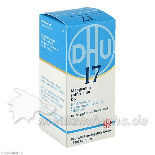 BIOCHEMIE DHU 17 MANGANUM SULFURICUM D 6, 200 ST