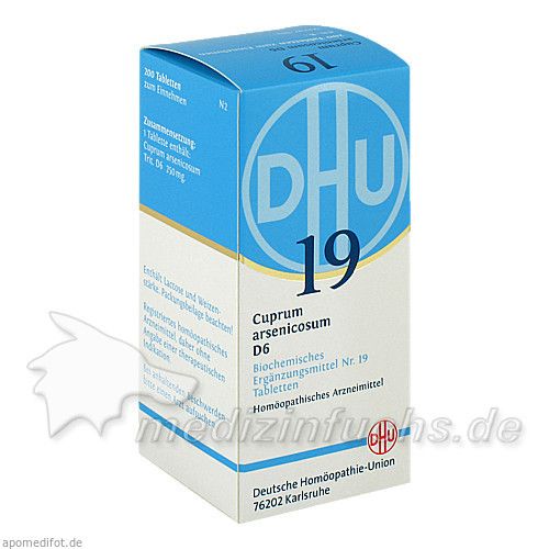 BIOCHEMIE DHU 19 CUPRUM ARSENICOSUM D 6, 200 ST