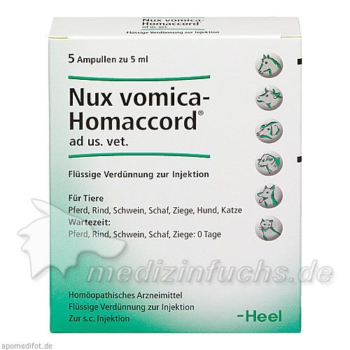 NUX VOMICA HOMACCORD ad us.vet.Ampullen, 5 ST