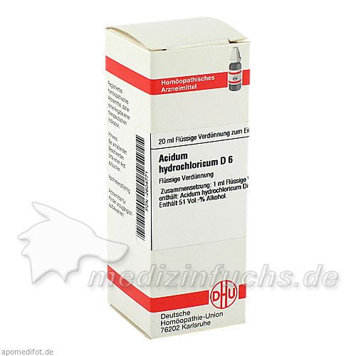 ACIDUM HYDROCHL D 6, 20 ML