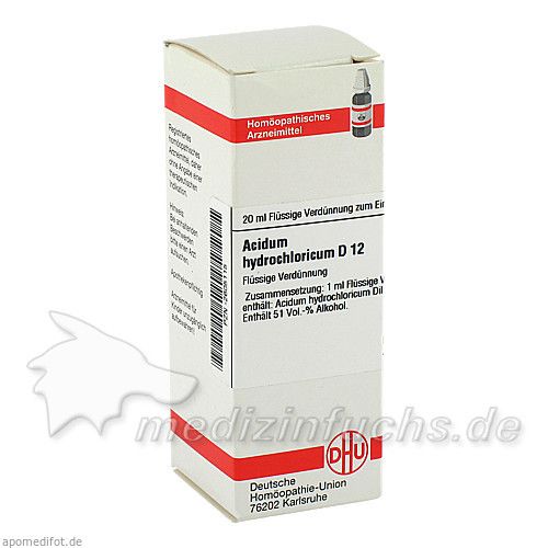 ACIDUM HYDROCHL D12, 20 ML