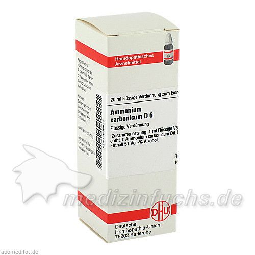 AMMONIUM CARB D 6, 20 ML