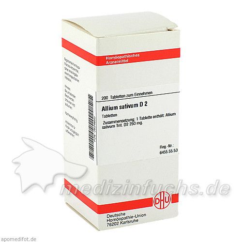 ALLIUM SATIVUM D 2, 200 ST