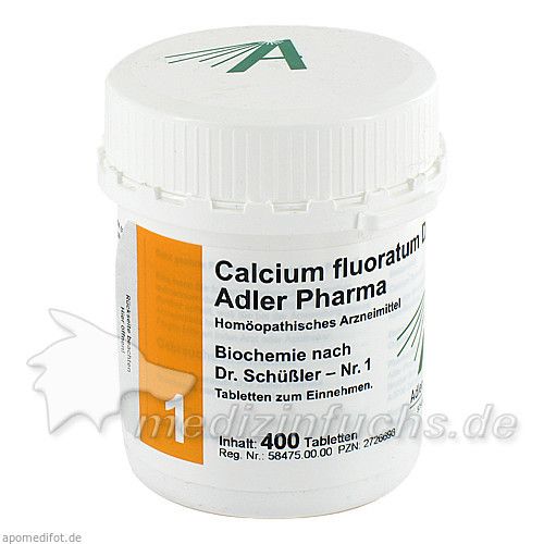 Biochemie Adler 1 Calcium fluoratum D12 Adler Phar, 400 ST