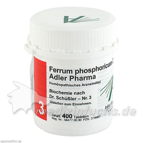 Biochemie Adler 3 Ferrum Phosphoricum D12 Adler Ph, 400 ST