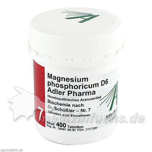 Biochemie Adler 7 Magnesium Phosphoricum D 6 Adler, 400 ST