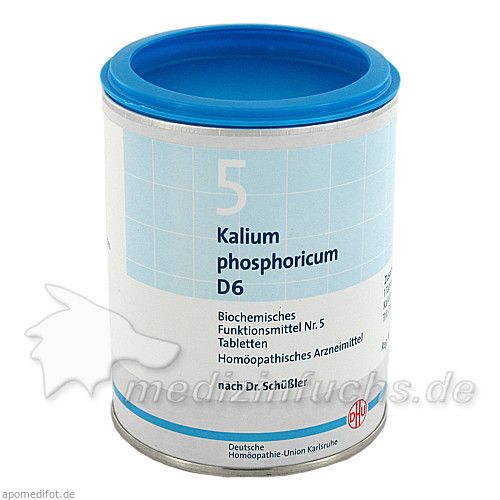 BIOCHEMIE DHU 5 KALIUM PHOSPHORICUM D 6, 1000 ST