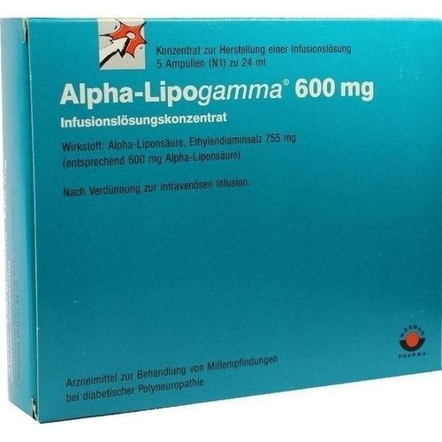 Alpha-Lipogamma 600 Infusionslösungskonzentrat, 5X24 ML