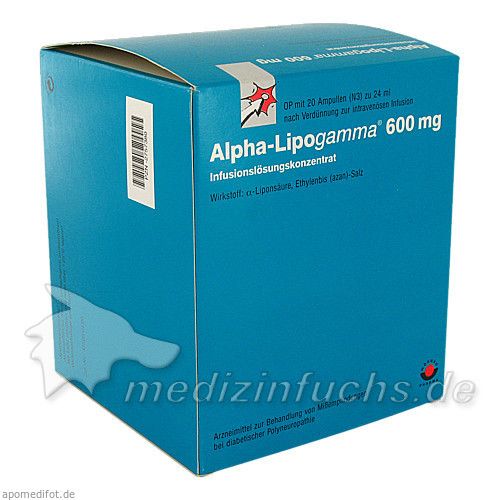 Alpha-Lipogamma 600 Infusionslösungskonzentrat, 20X24 ML