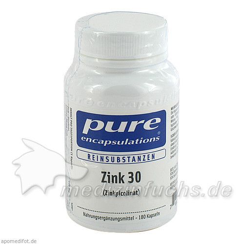 PURE ENCAPSULATIONS ZINK 30 (ZINKPICOLINAT), 180 ST