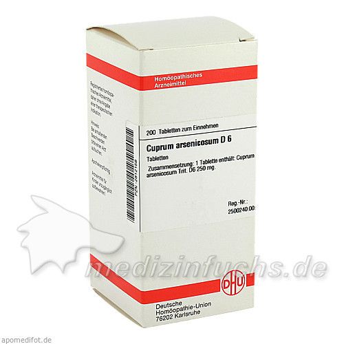 CUPRUM ARSENIC D 6, 200 ST