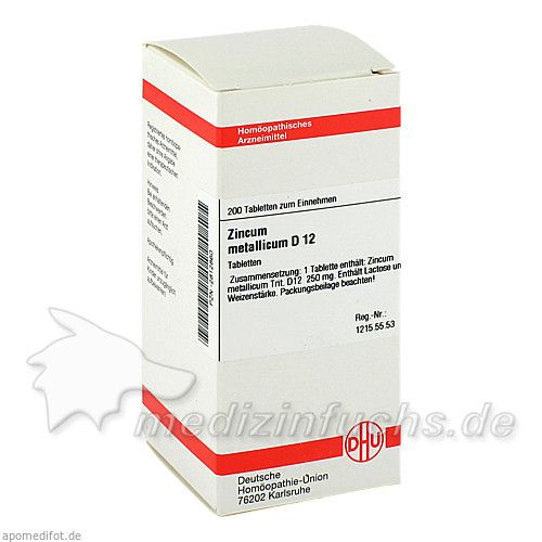 ZINCUM METALLICUM D 12 Tabletten, 200 ST