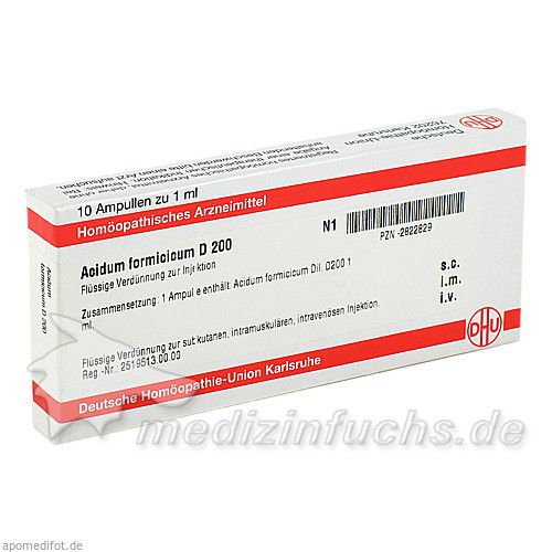 ACIDUM FORMIC D200, 10X1 ML