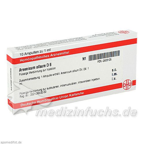 ARSENICUM ALBUM D 6 Ampullen, 10X1 ML