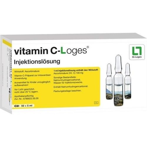 VITAMIN C Loges 5 ml Injektionsl, 50X5 ML