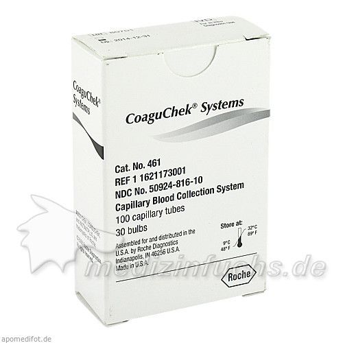 Coagu Chek Systems Kapillaren, 100 ST