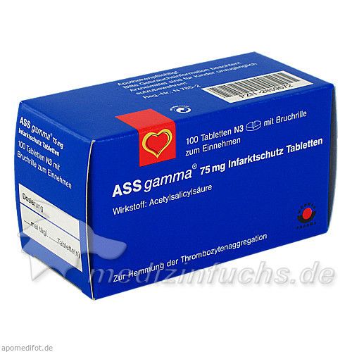 ASS-gamma 75mg Tabletten, 100 ST