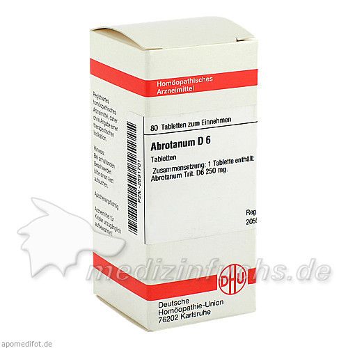 ABROTANUM D 6, 80 ST