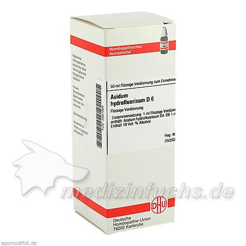 ACIDUM HYDROFLUOR D 6, 50 ML