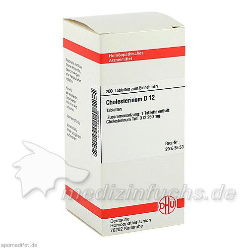 CHOLESTERINUM D12, 200 ST